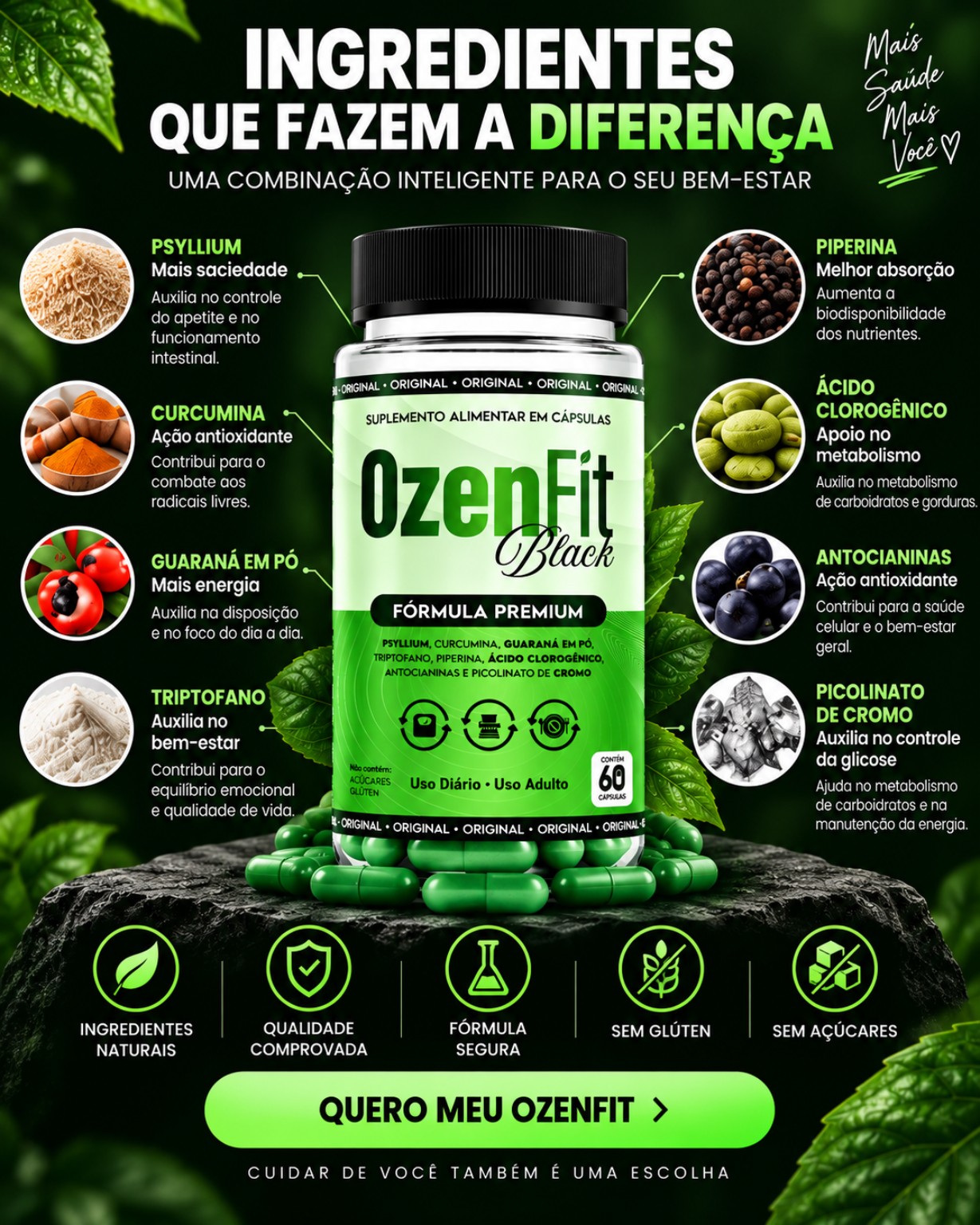 Composição OzenFit Black